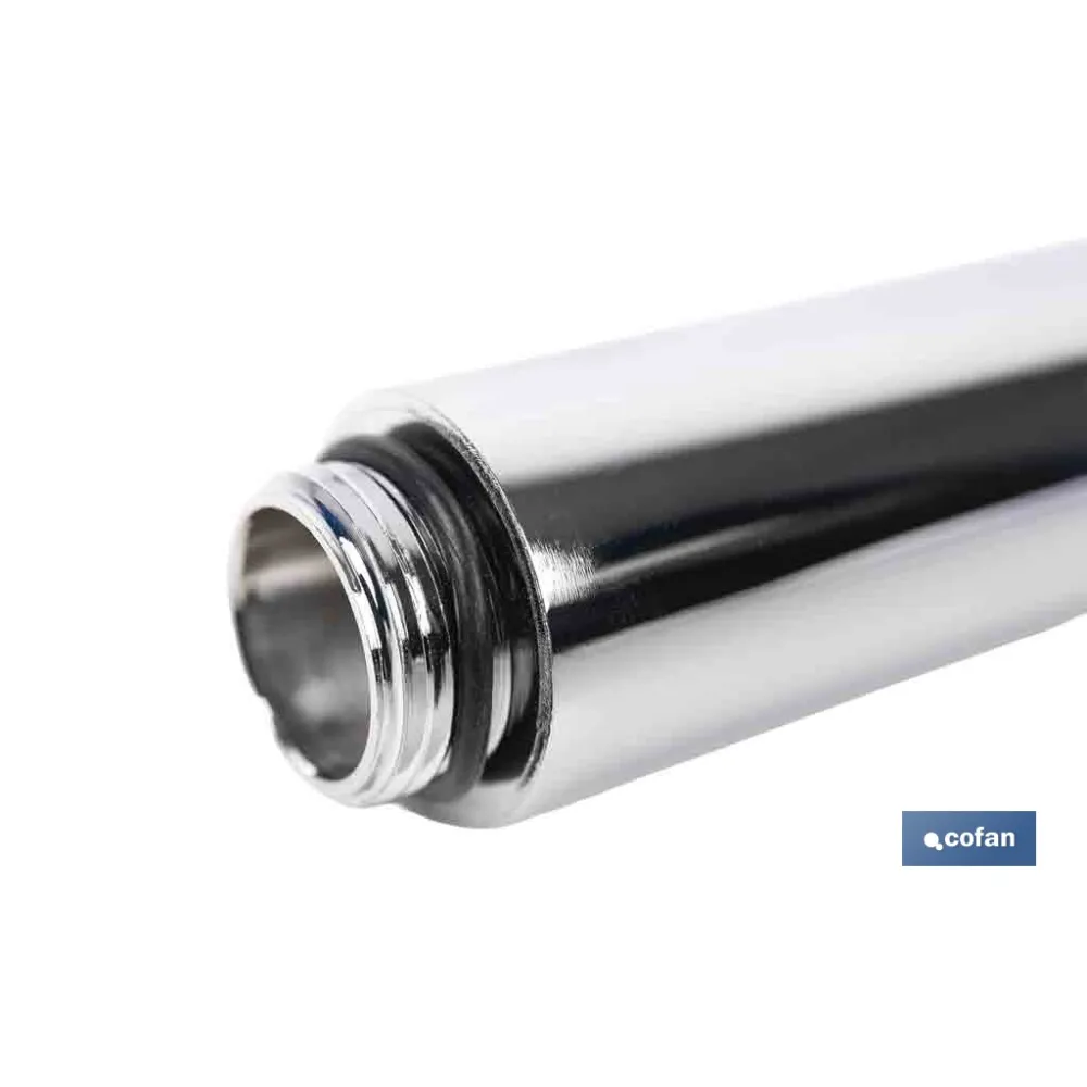 TUBO ALARGADOR DE DUCHA CROMADO M18 Ø24 400 MM