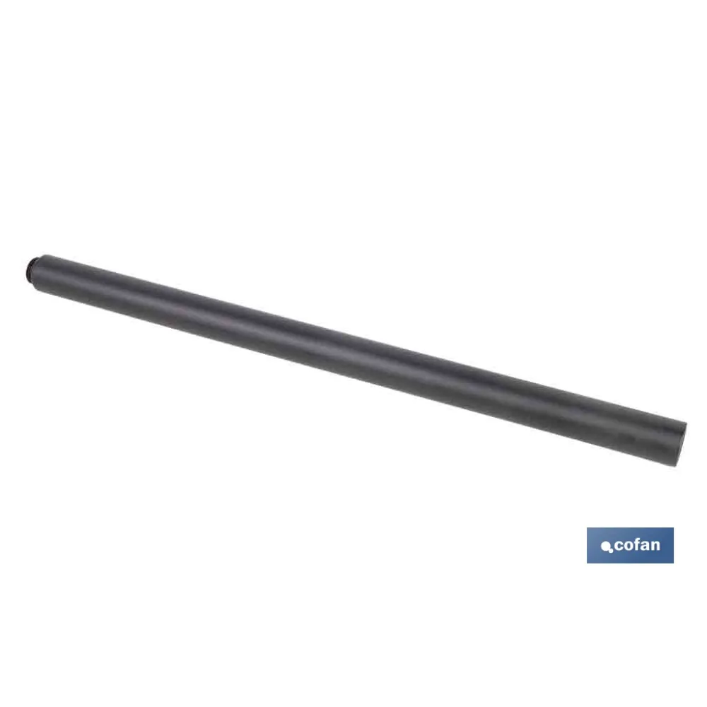 TUBO ALARGADOR DE DUCHA NEGRO M18 Ø24 400 MM