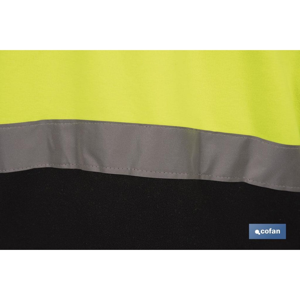 FORRO POLAR DE ALTA VISIBILIDAD MODELO ALTAIR AMARILLO Y AZUL TALLA XXL