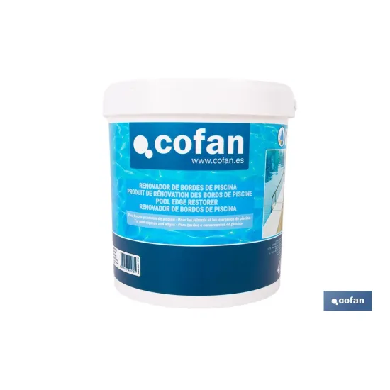 PINTURA ACRÍLICA PARA BORDES DE PISCINAS COLOR BLANCO MATE 4 L