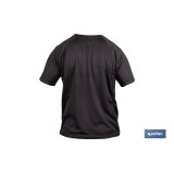 CAMISETA TRANSPIRABLE MODELO PILOTE NEGRA 160 g/m2 TALLA-L