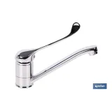GRIFO DE COCINA MONOMANDO CON MANETA HIGIÉNICA