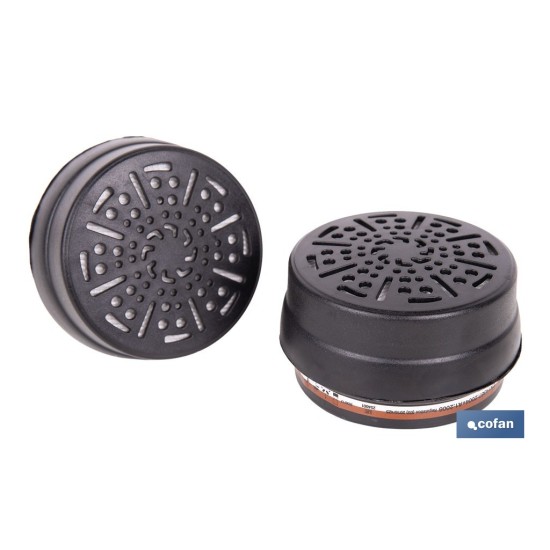 SET DE 2 FILTROS TIPO A1P3 (ADAPTABLES A MÁSCARA FACIAL)