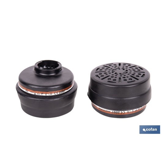 SET DE 2 FILTROS TIPO A1P3 (ADAPTABLES A MÁSCARA FACIAL)