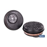 SET DE 2 FILTROS TIPO A1 (ADAPTABLES A MÁSCARA FACIAL)