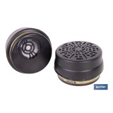 SET DE 2 FILTROS TIPO ABEK1P3 (ADAPTABLES A MÁSCARA FACIAL)