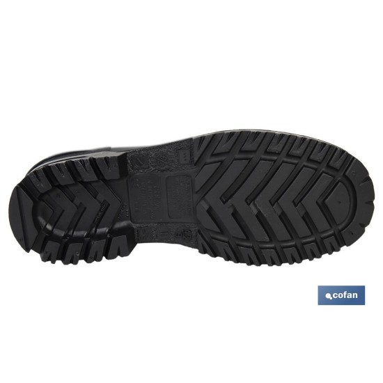 BOTA ALTA DE AGUA PVC NEGRA TALLA 38