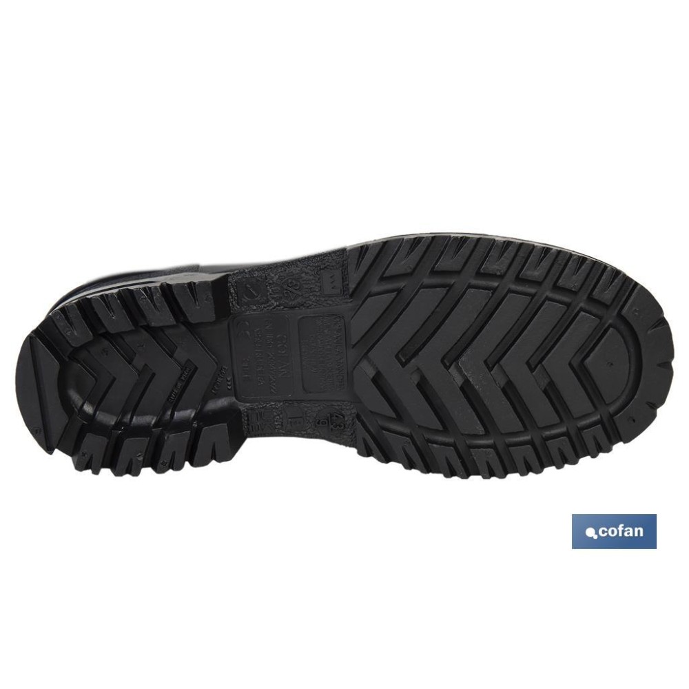 BOTA ALTA DE AGUA PVC NEGRA TALLA 44