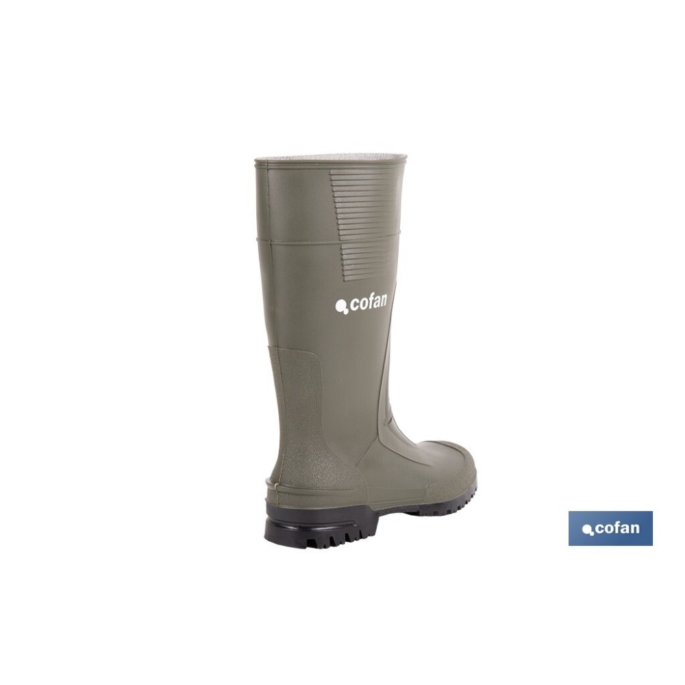 BOTA ALTA DE AGUA PVC VERDE TALLA 41