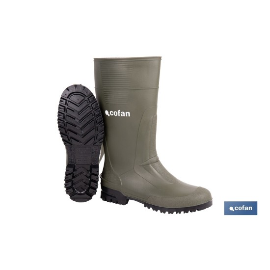 BOTA ALTA DE AGUA PVC VERDE TALLA 47