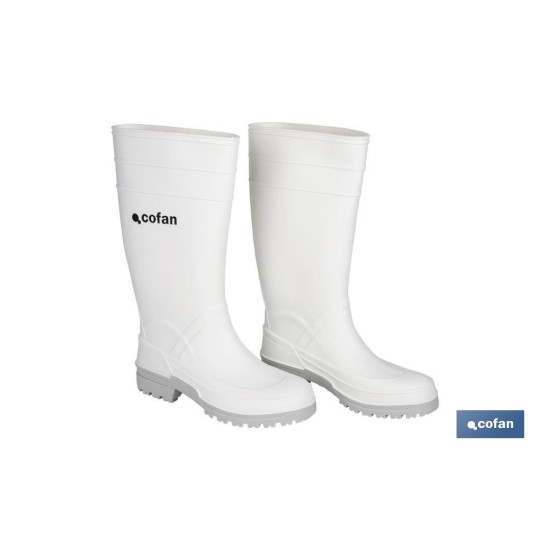 BOTA AGUA PVC BLANCA TALLA 41