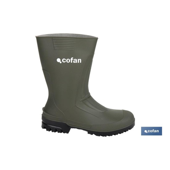 BOTA PVC VERDE MEDIA CAÑA TALLA 44