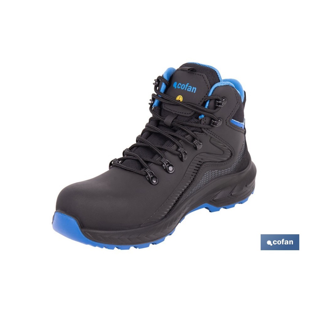 BOTA SPORT S3L FO SR AZUL/NEGRO MODELO NAMUR TALLA 44