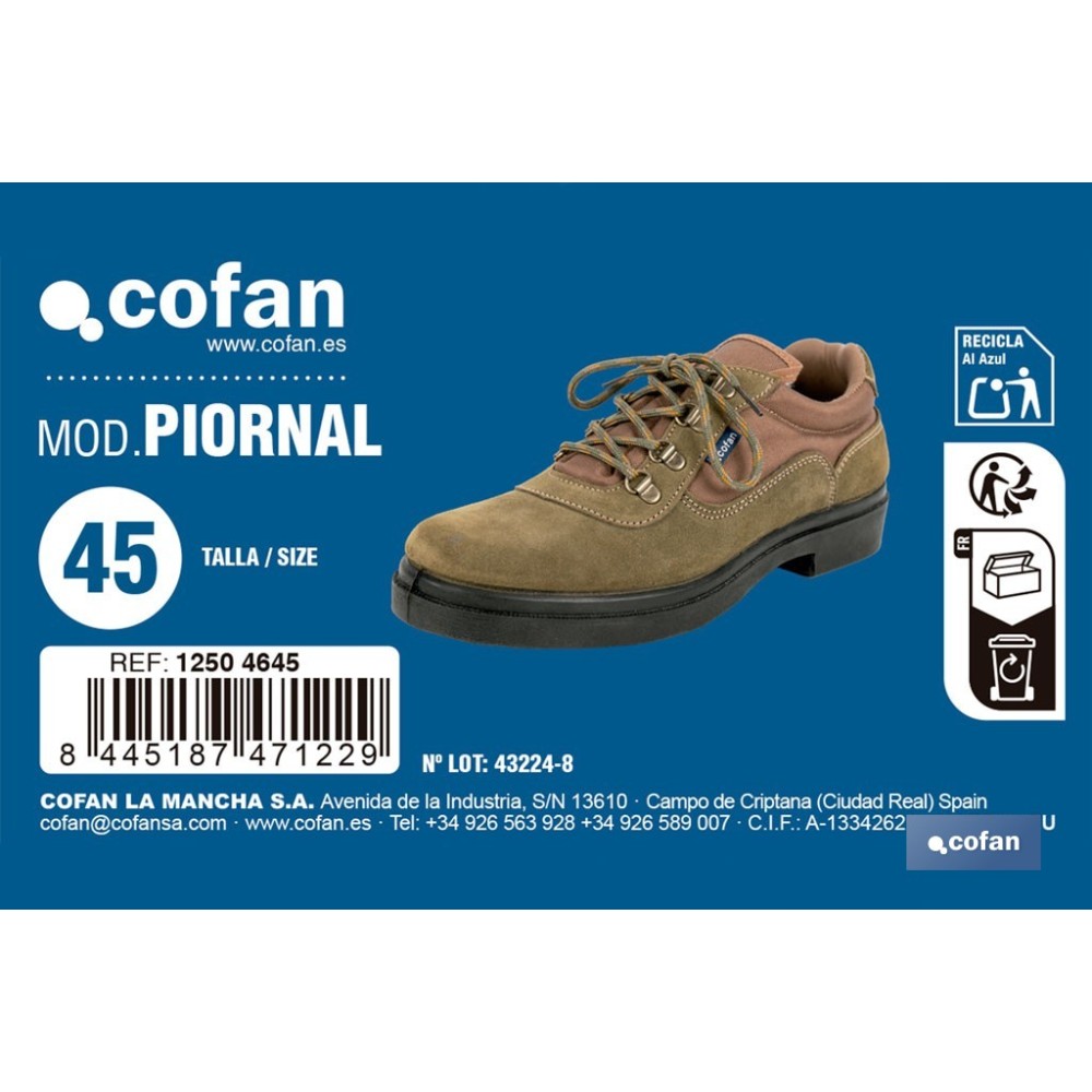 ZAPATILLAS TREKKING KAKI MODELO PIORNAL TALLA 45