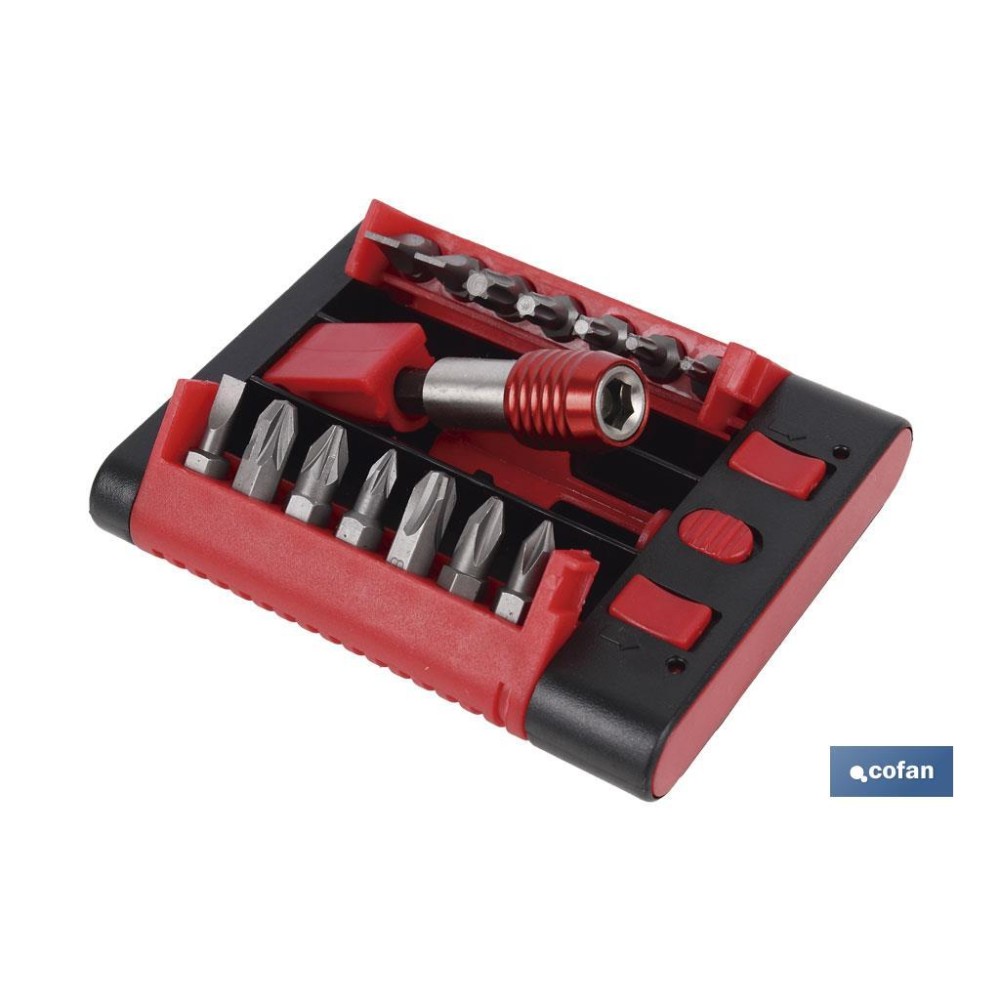 SET PUNTAS ADAPTADOR PH, PZ, TORX, SL  (15 pcs.)