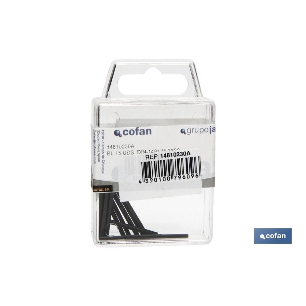 BL 5 UDS. DIN-1481 M-4X30