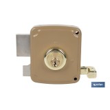 CERRADURA SOBREPONER C/CERRADERO 100mm DERECHA