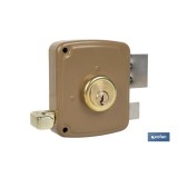 CERRADURA SOBREPONER C/CERRADERO 100mm IZQUIERDA