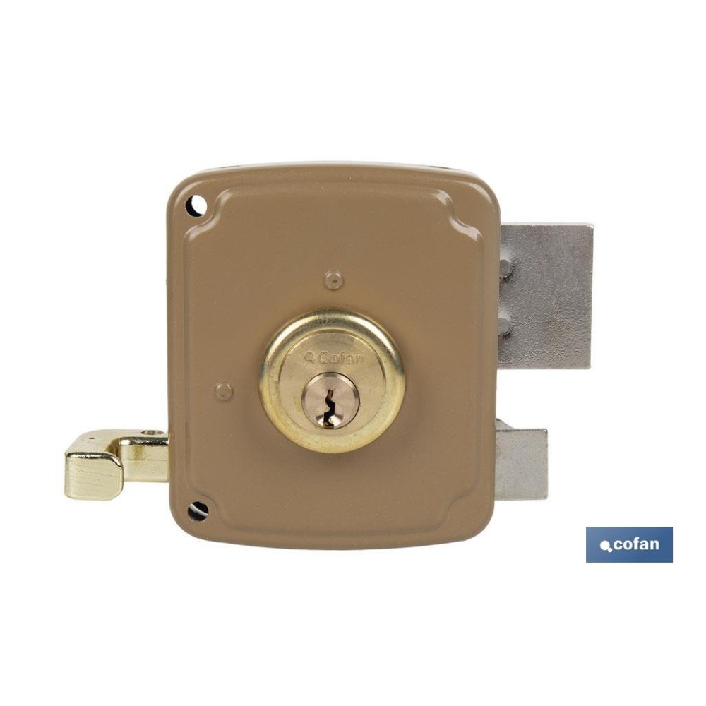 CERRADURA SOBREPONER C/CERRADERO 100mm IZQUIERDA