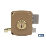 CERRADURA SOBREPONER C/CERRADERO 100mm IZQUIERDA