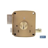 CERRADURA SOBREPONER C/CERRADERO 100mm IZQUIERDA