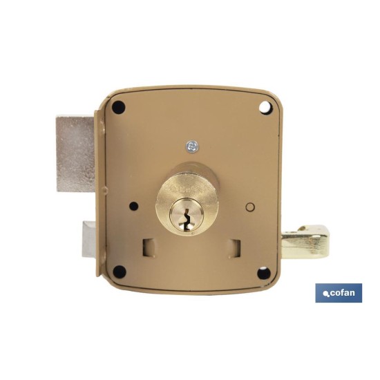 CERRADURA SOBREPONER C/CERRADERO 120mm IZQUERDA