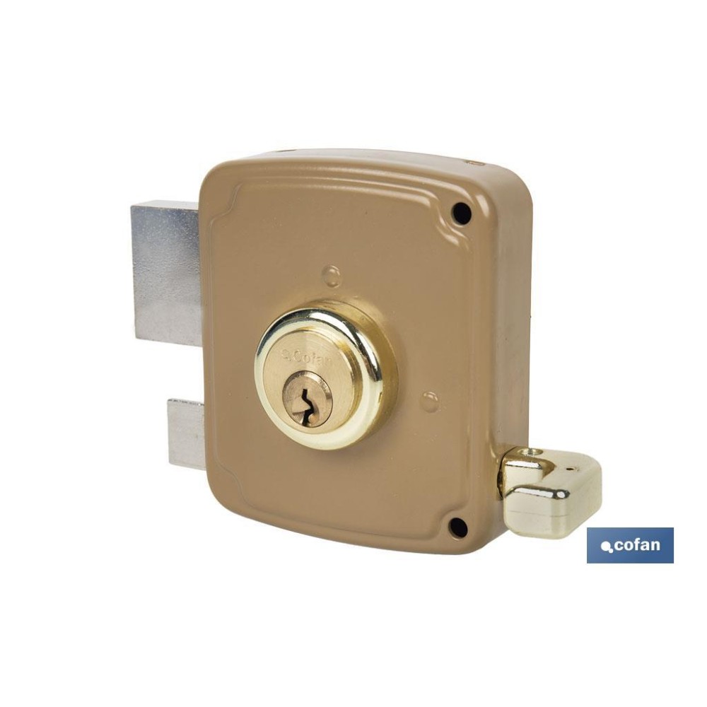 CERRADURA SOBREPONER C/CERRADERO 140mm DERECHA