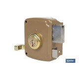 CERRADURA SOBREPONER C/CERRADERO 140mm IZQUERDA
