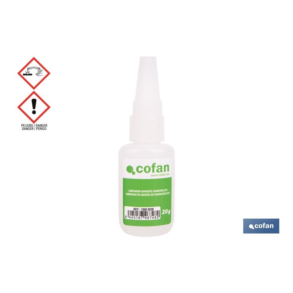 LIMPIADOR DE ADHESIVO CIANOACRILATO 20 G