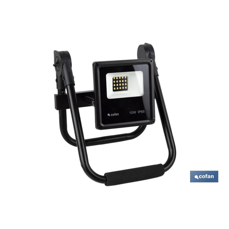PROYECTOR COMPACTO LED SMD10 W CON SOPORTE