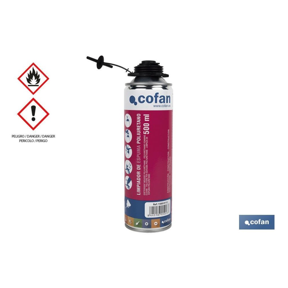 LIMPIADOR ESPUMA POLIURETANO 500 ML