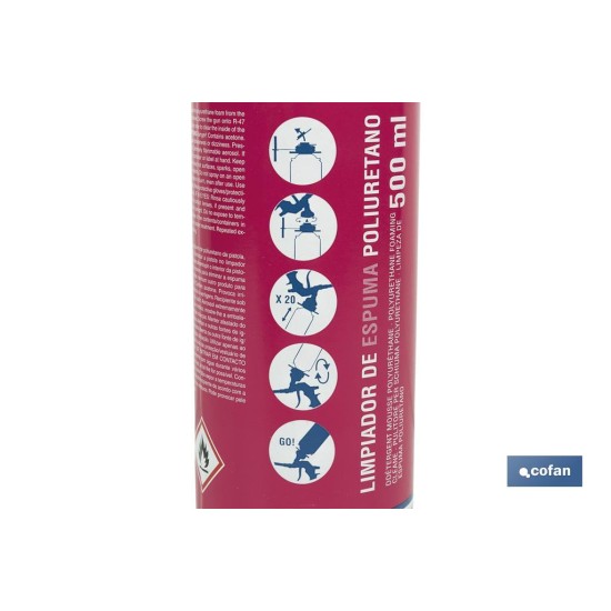 LIMPIADOR ESPUMA POLIURETANO 500 ML