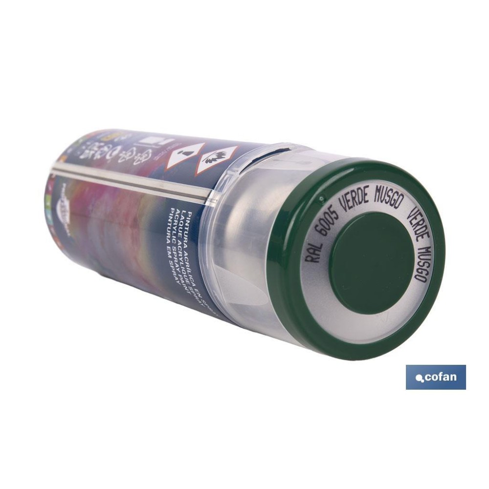 PINTURA ACRIL. 400ML 6005-VERDE MUSGO