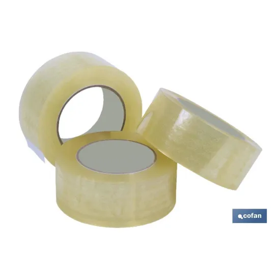 Comprar PRECINTO ACRILICO TRANSPARENTE 45 M Cofan | almacendeferreteriacor.es