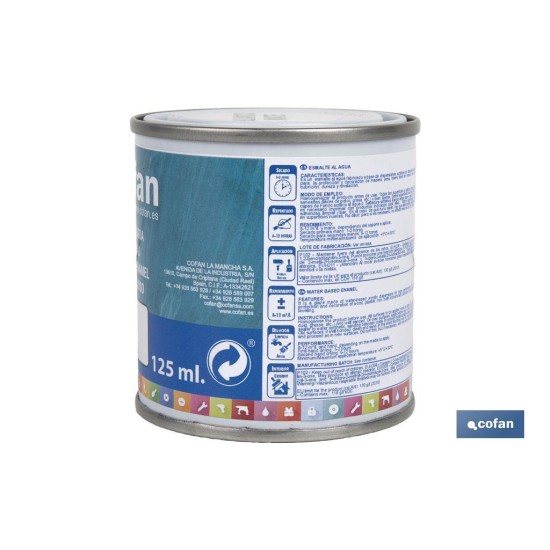 ESMALTE AL AGUA (125 ML) BLANCO MATE