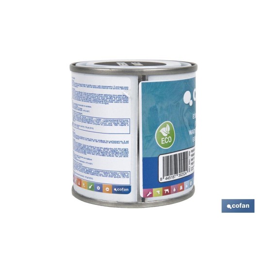 ESMALTE AL AGUA (125 ML) NEGRO MATE