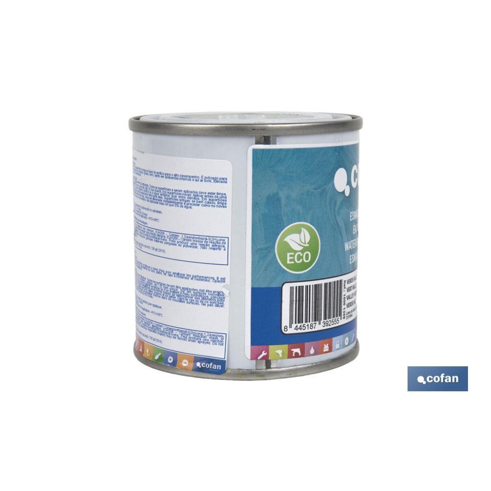 ESMALTE AL AGUA (125 ML) VERDE VALLE BRILLO