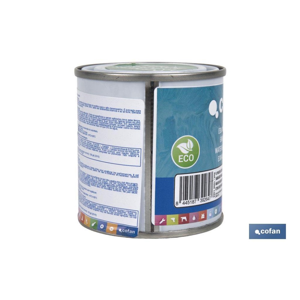 ESMALTE AL AGUA (125 ML) VERDE PRADERA SATINADO