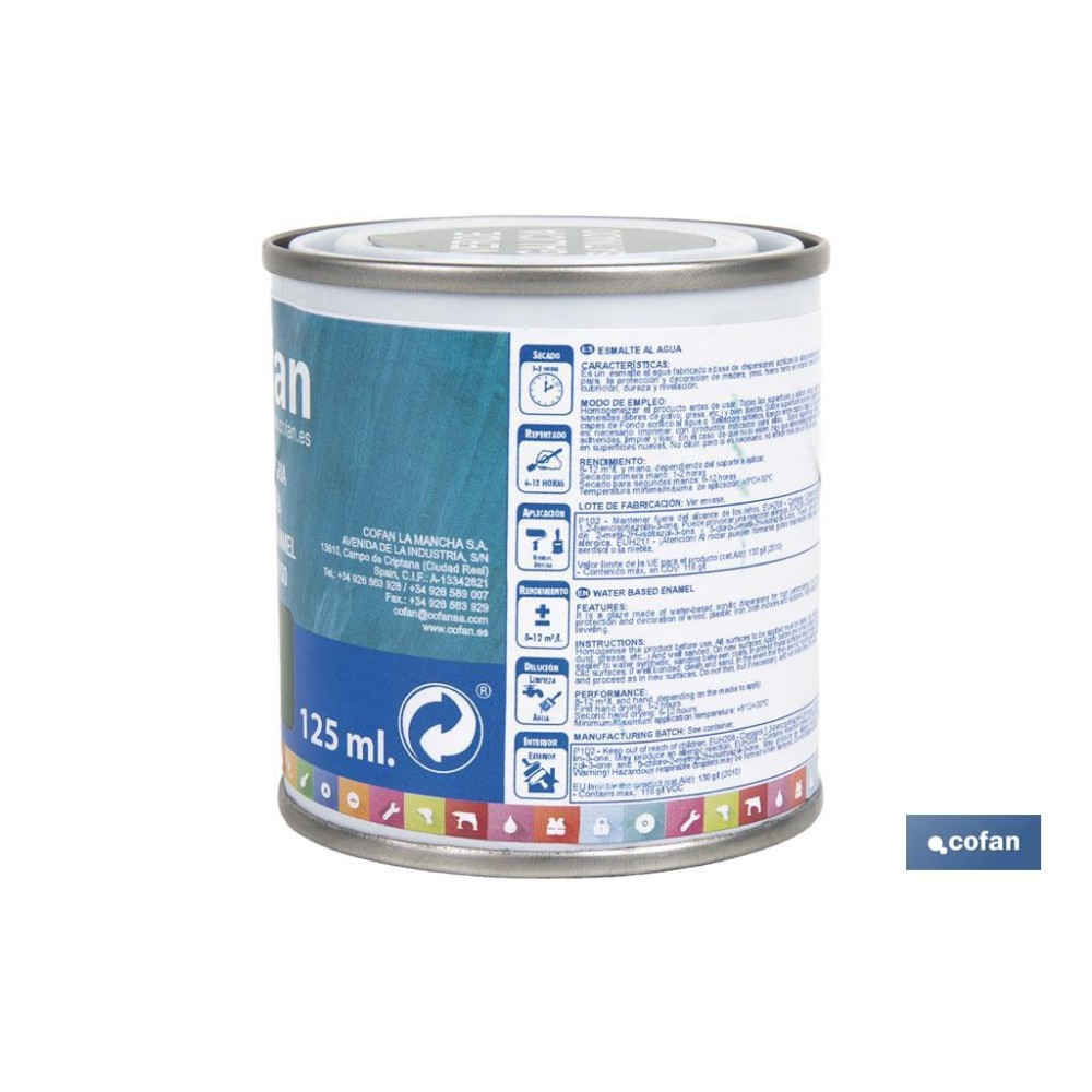 ESMALTE AL AGUA (125 ML) VERDE GALICIA SATINADO