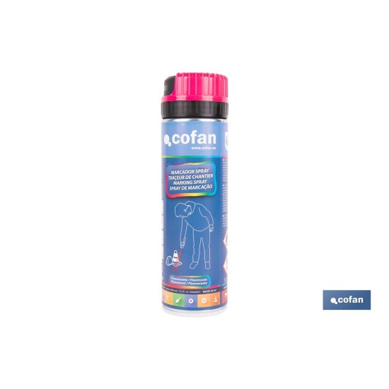 MARCAJE DE OBRA FLUORESC. FUCSIA 500ML