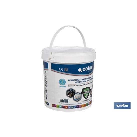 PINTURA PLASTICA ANTIBACTERIAS IONES PLATA 12 L