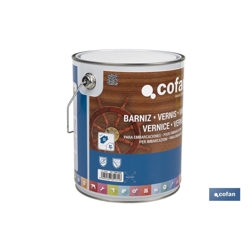 BARNIZ PARA EMBARCACIONES INCOLORO 4 L