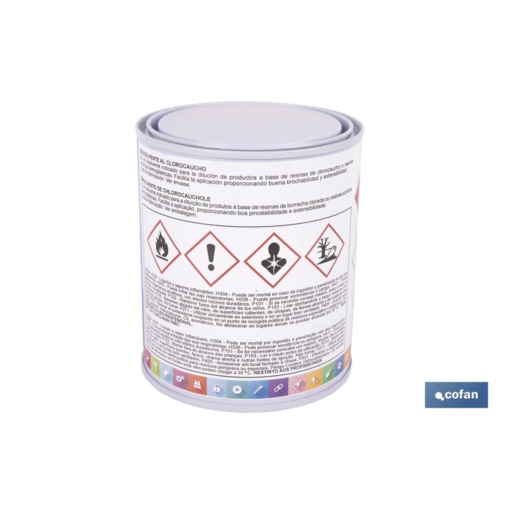 DISOLVENTE CLOROCAUCHO 750 ML