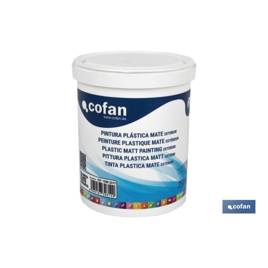 PINTURA PLÁSTICA EXTERIOR 5 KG BLANCO