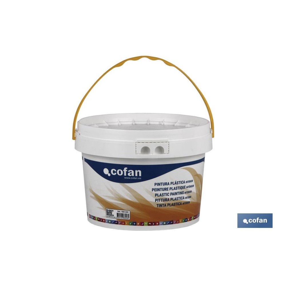 PINTURA PLÁSTICA INTERIOR 5 KG BLANCO