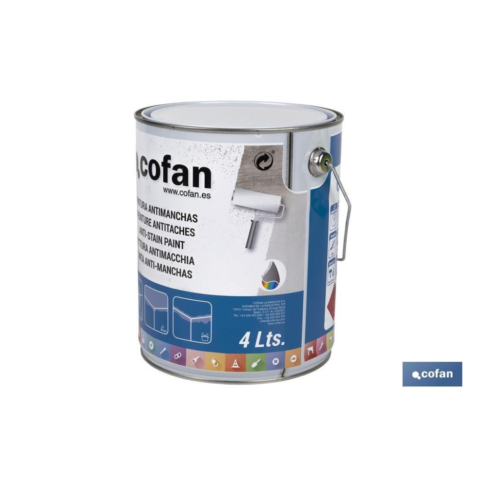 PINTURA ANTIMANCHAS AL DISOLVENTE 4 L