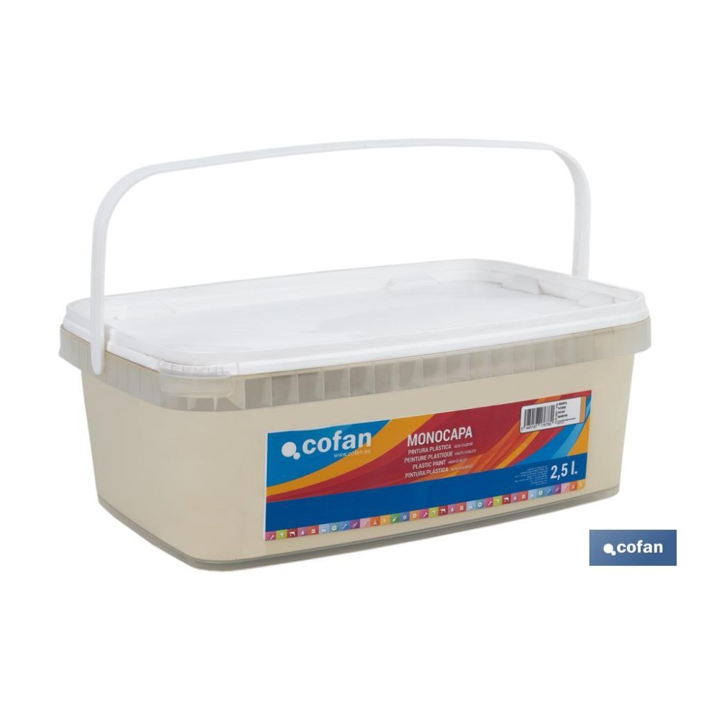 PINTURA PLÁSTICA MONOCAPA Marfil (2,5 LT)
