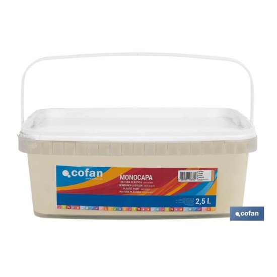 PINTURA PLÁSTICA MONOCAPA Marfil (2,5 LT)