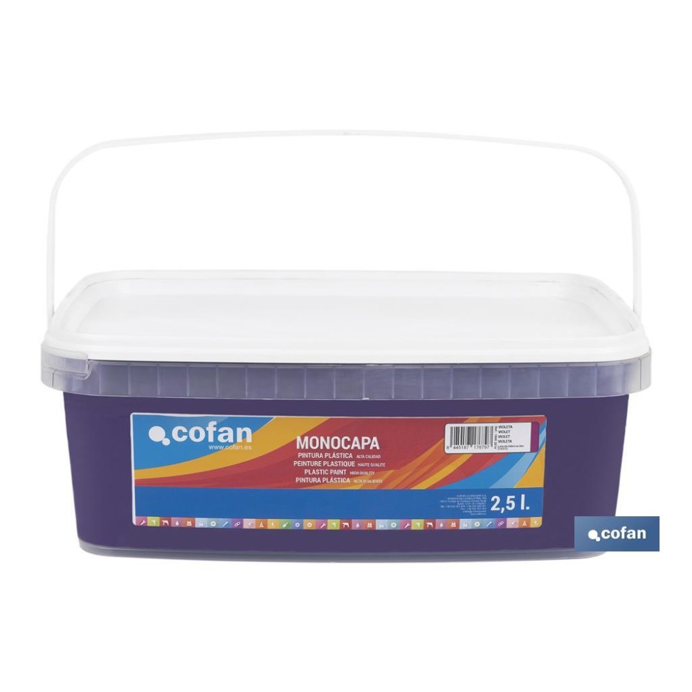 PINTURA PLÁSTICA MONOCAPA Violeta (2,5 LT)