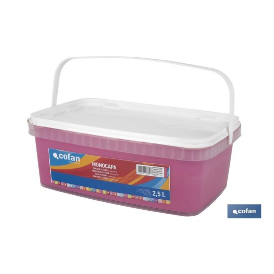 PINTURA PLÁSTICA MONOCAPA Magenta Suave (2,5 LT)